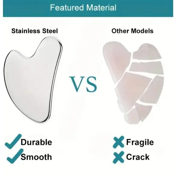 Guasha (Facial Tool)-(Silver)-(New)-$15.00 - Picture 2 of 7